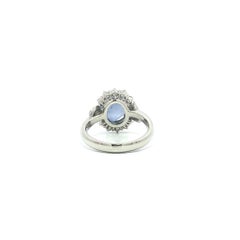 Bague en platine 5.8ctw GIA Ceylon No Heat Nice Sharp Star Sapphire Diamond Ring