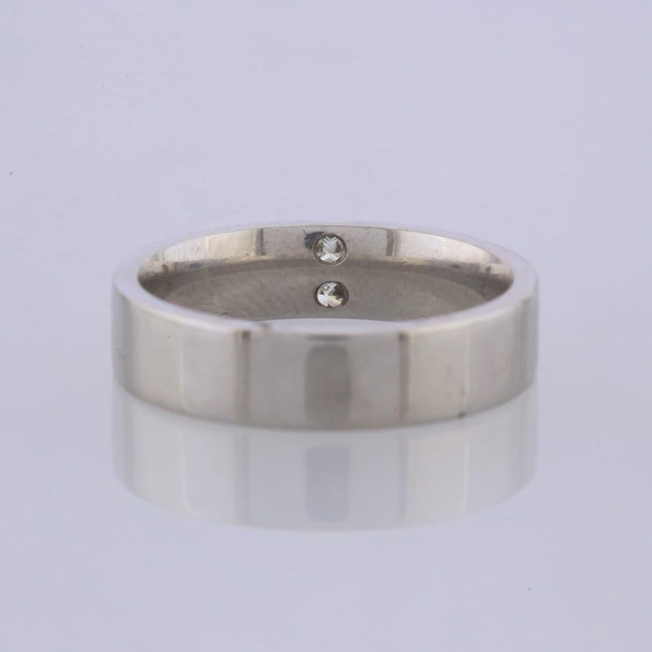Alianza de Platino 5mm Diamantes Talla O Corte princesa