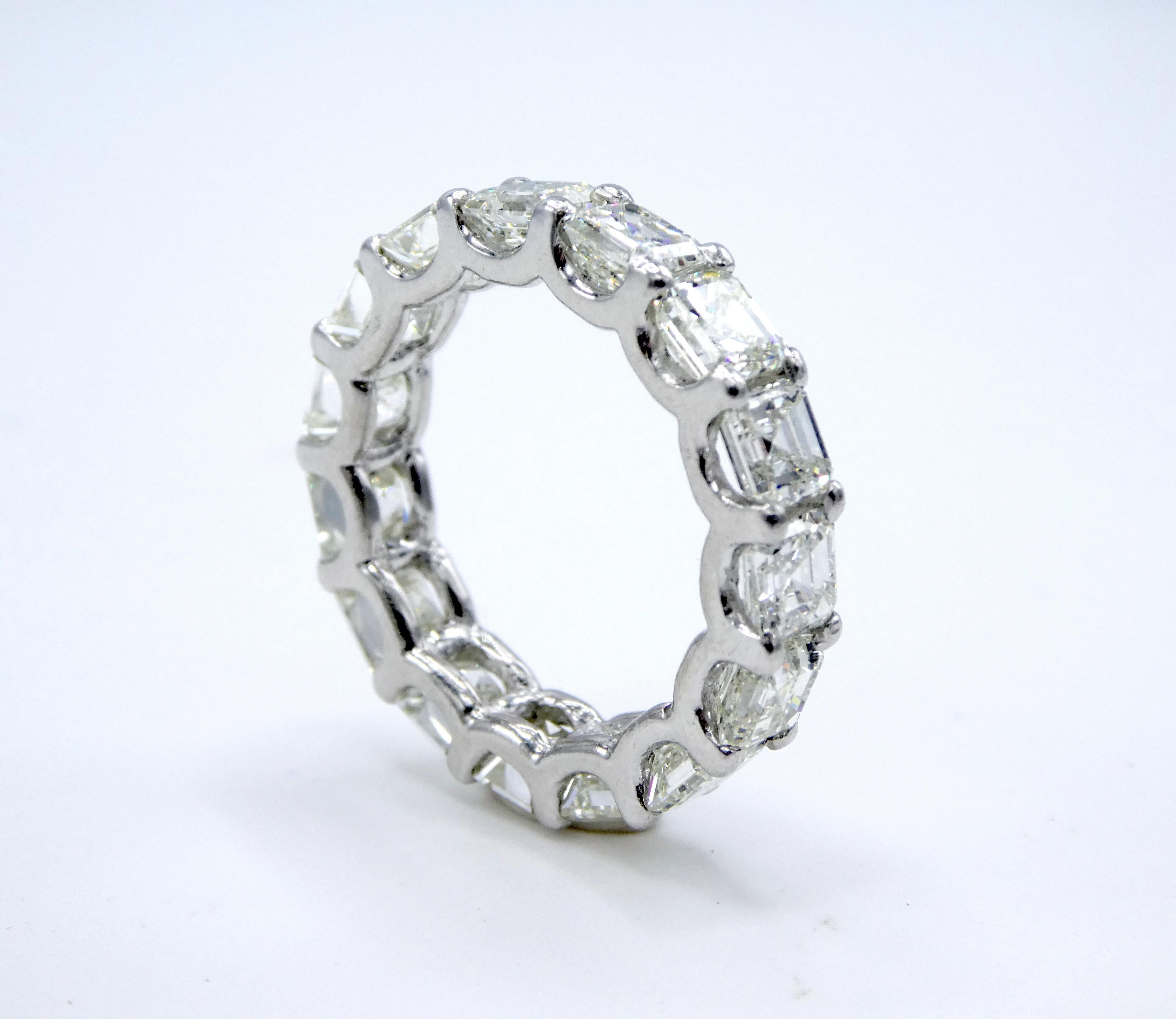 6 carat asscher cut diamond ring