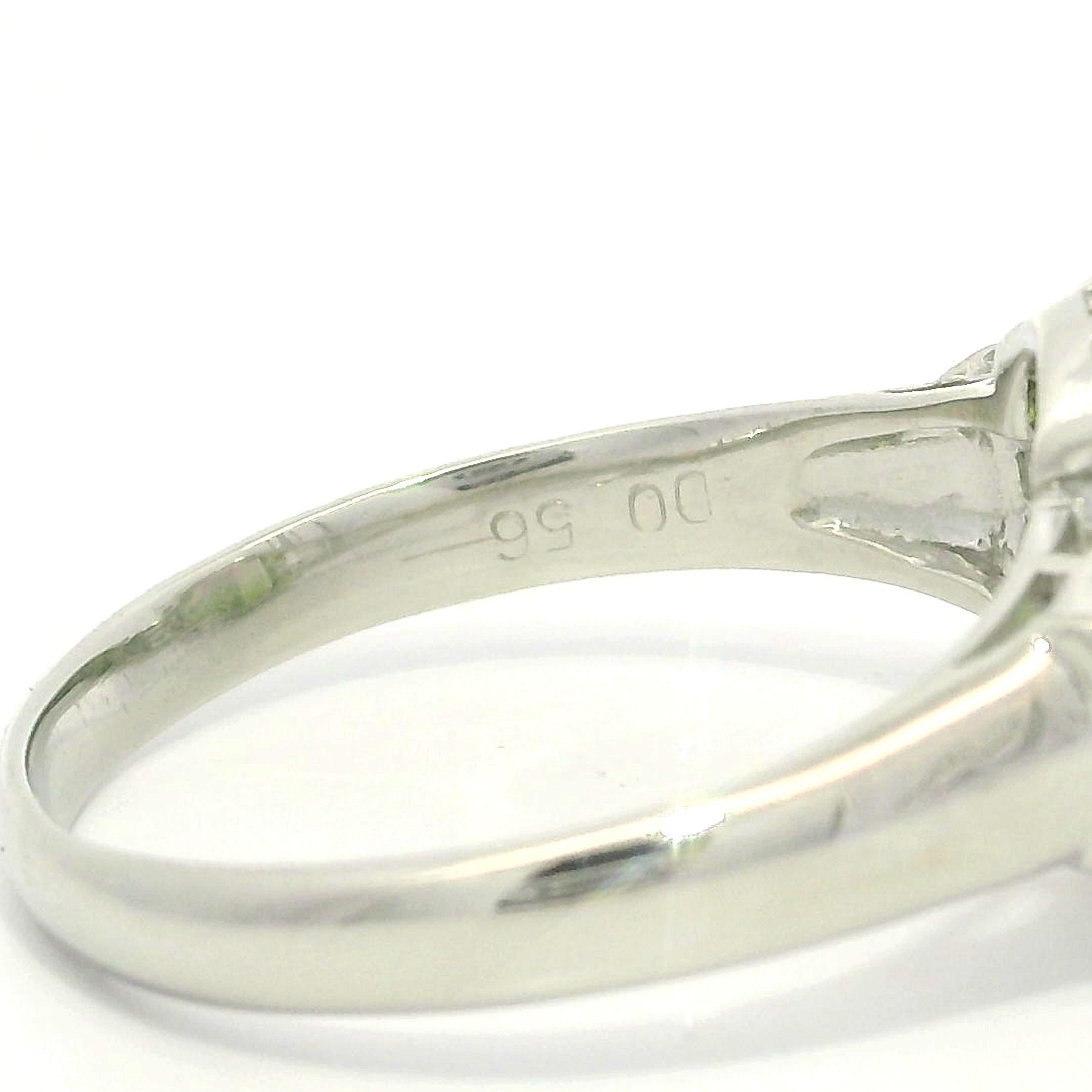 De las mujeres Anillo de Platino de 6,48 quilates de Turmalina Verde Rosa Bicolor con Diamantes Baguette en los Laterales en venta