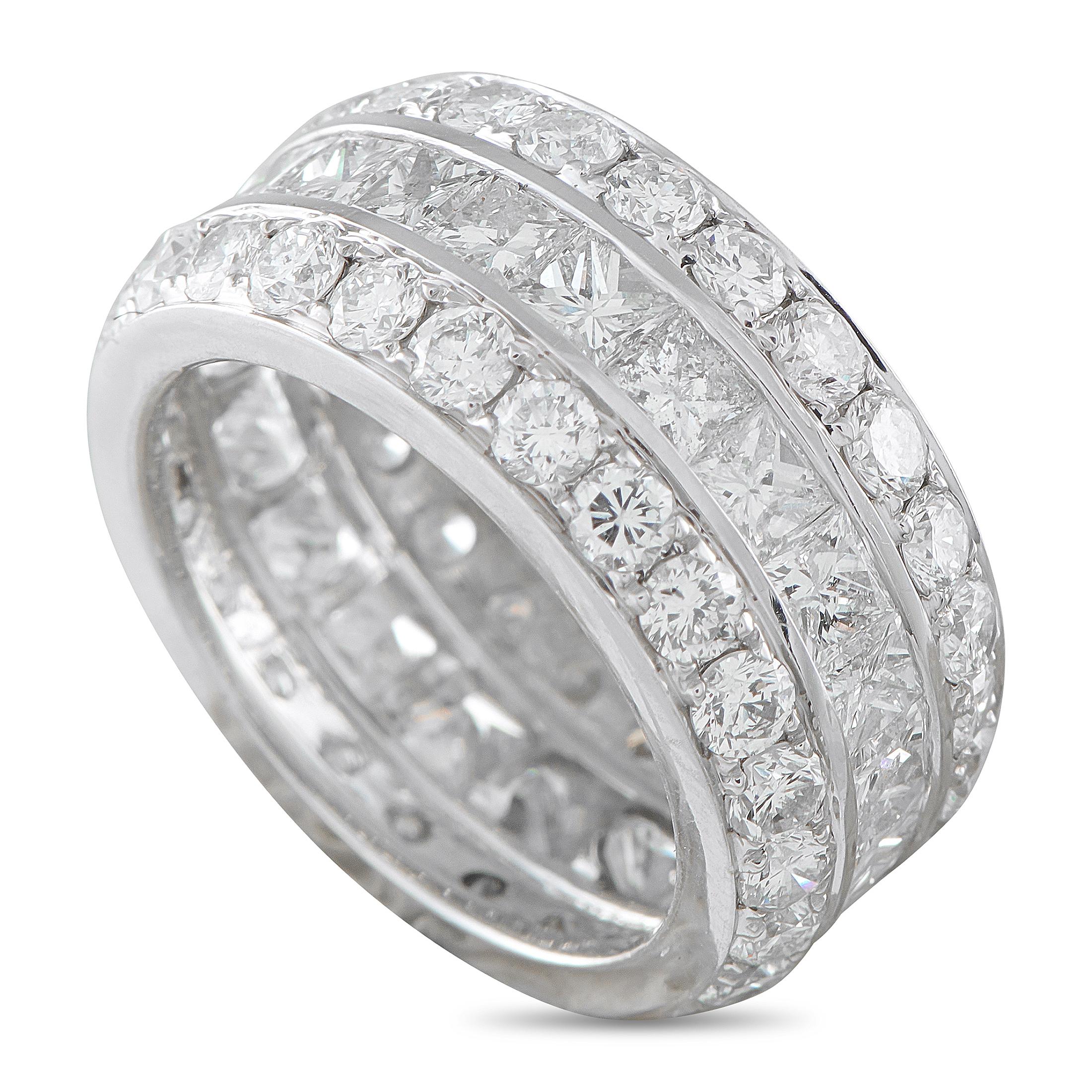 Platinum 6.75ct Diamond Ring MF03-112425 For Sale