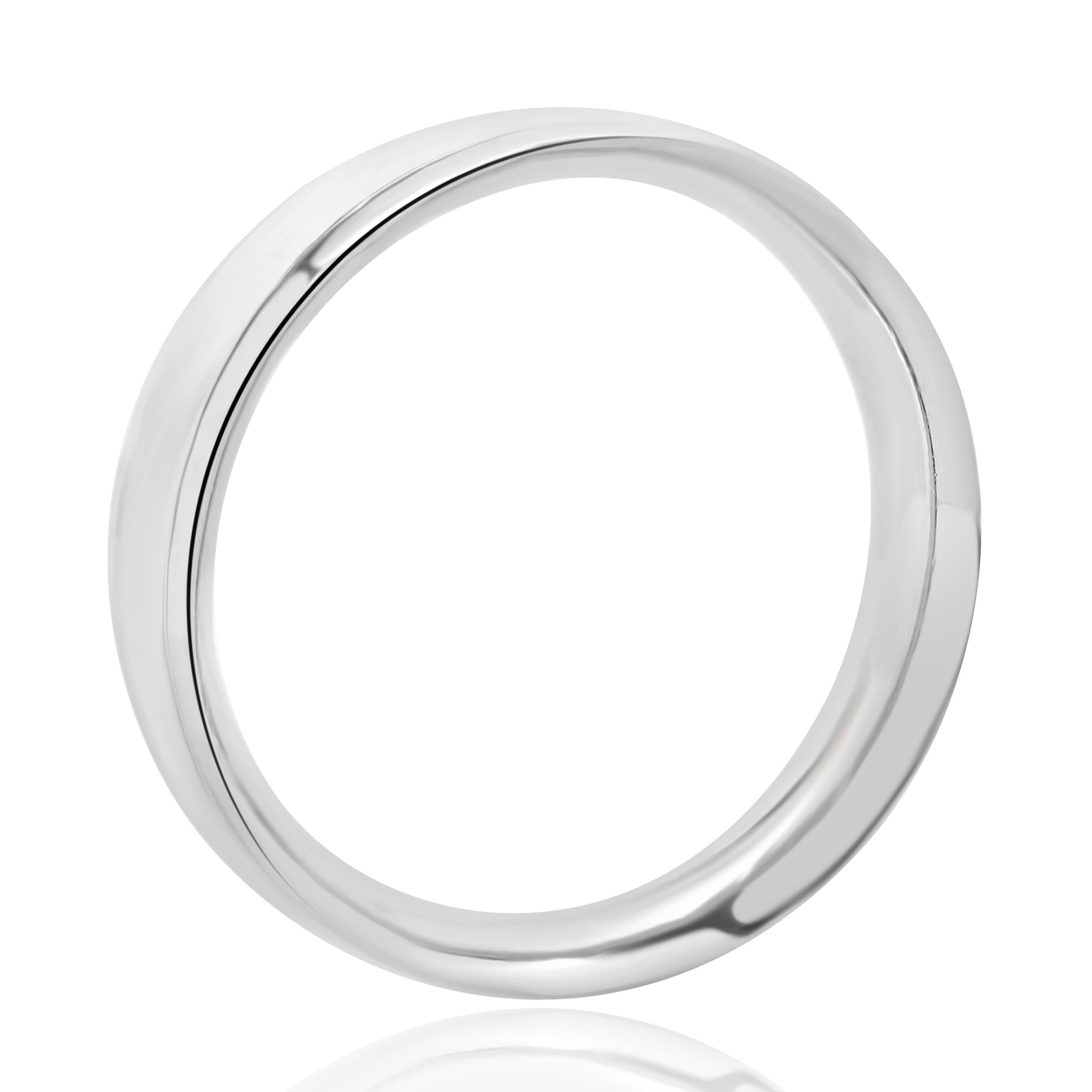 Donna Fascia in platino da 6 mm in vendita