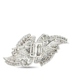 Platinum 7.50ct Diamond Brooch MF09-020626