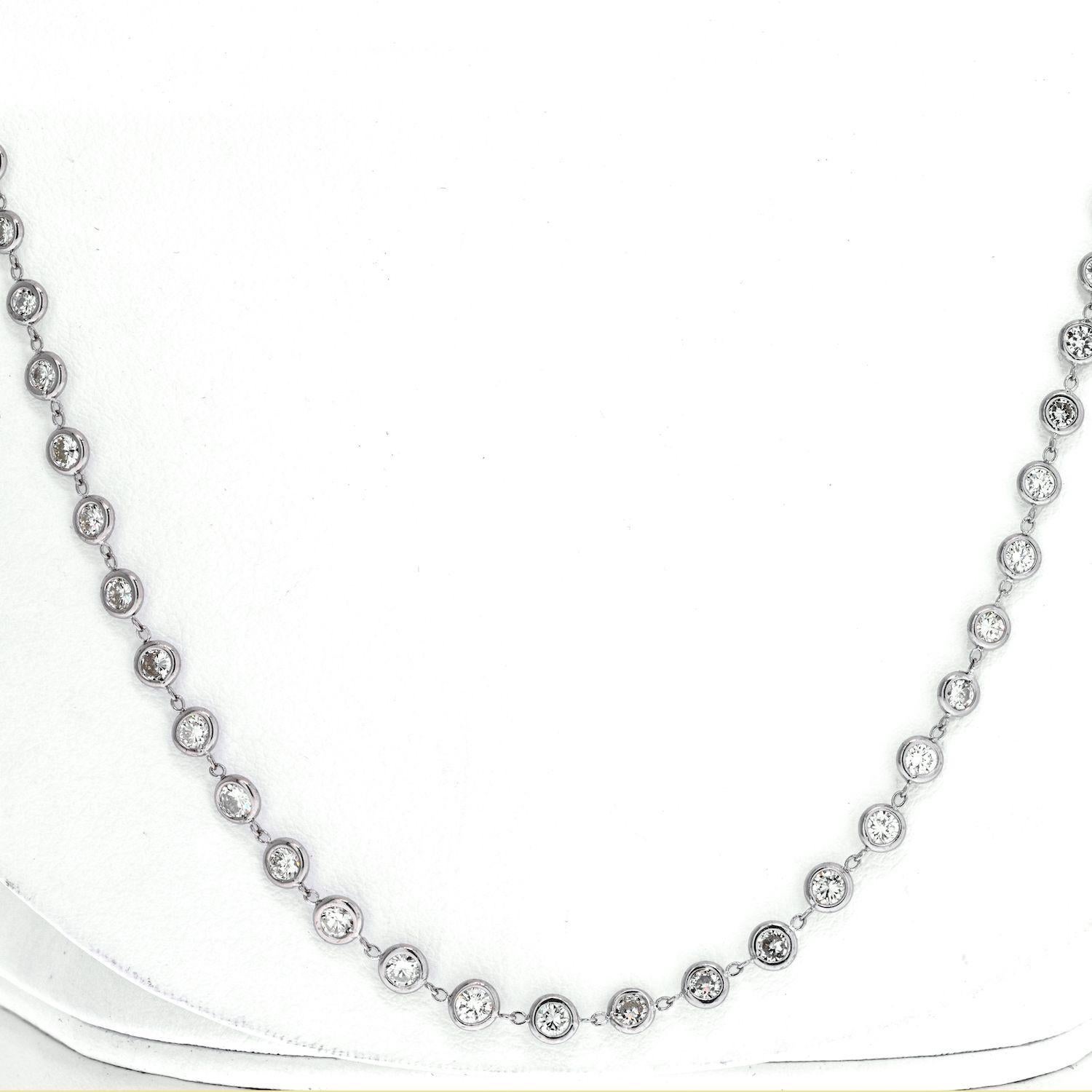 Stunning diamond by the yard chain is something any woman can use in her daily ensemble: over a white T or over a blouse, wearing little black dress, or just when in a flirty sweater diamond by the yard is your perfect accessory.