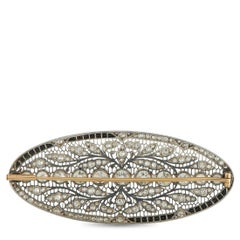 Broche de platino con diamantes y zafiros de 7,85 ct MF35-110625