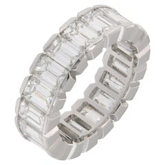 Platinum 8 Carat Diamond Eternity Band