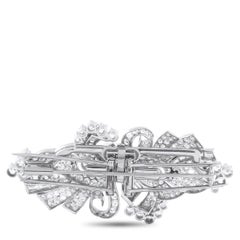 Platinum 8.25ct Diamond Brooch MF23-020326
