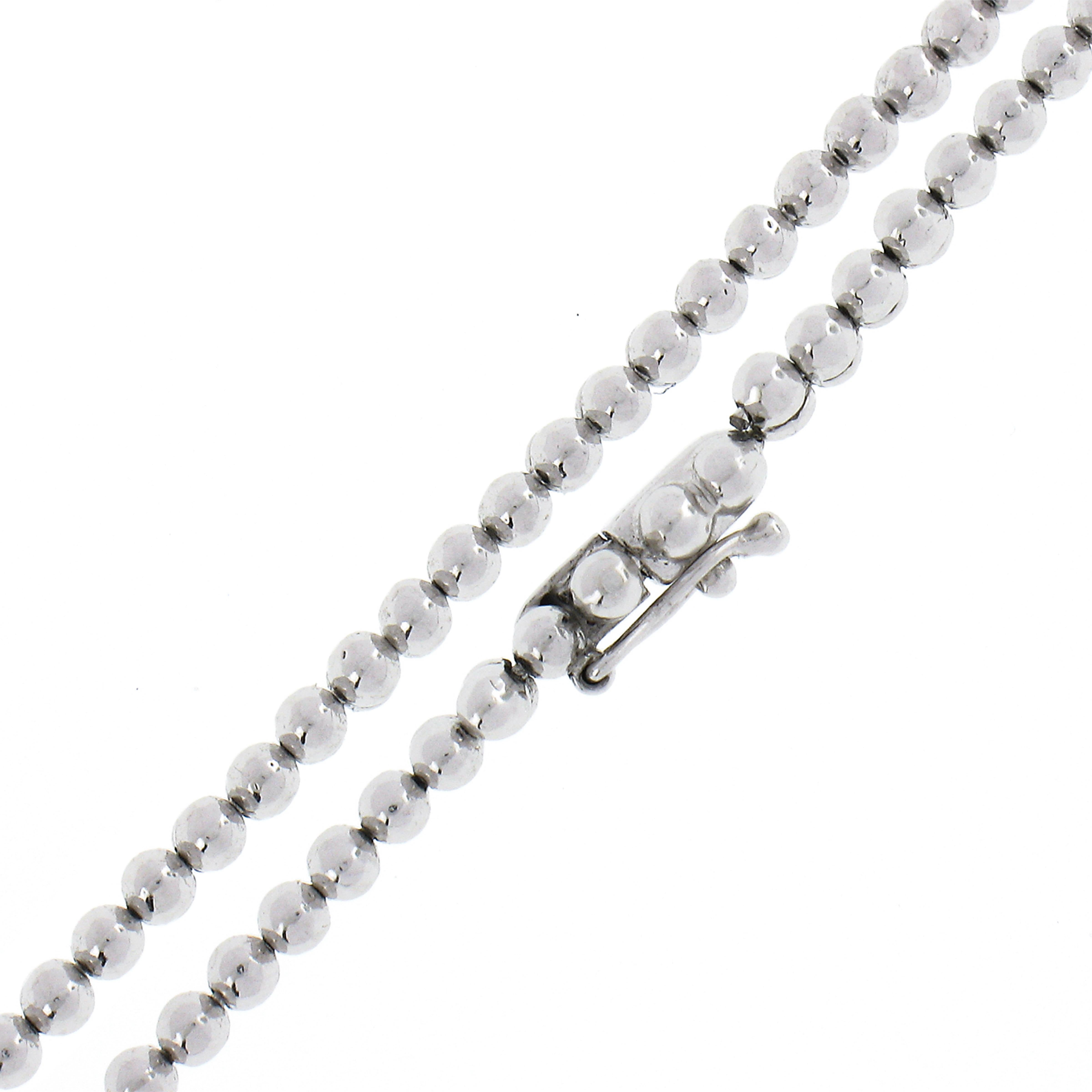 Women's Platinum 8.40ctw Round Brilliant Diamond Chandelier Dangle Statement Necklace For Sale