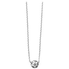 Platinum 900 0.5 Carat Diamond Necklace