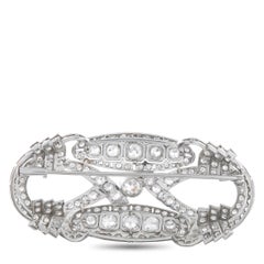 Spilla Art Deco in platino con diamante 9,0ct MF25-020326