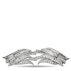 Platinum 9.0ct Diamond Wings Brooch MF33-020526