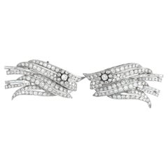 Platinum 9.0ct Diamond Wings Brooch MF33-020526