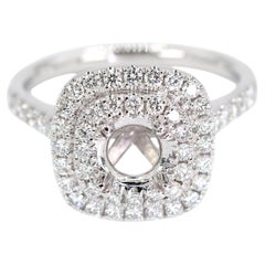 Anello in platino 950 con diamante naturale Brilliante Misura 6,5