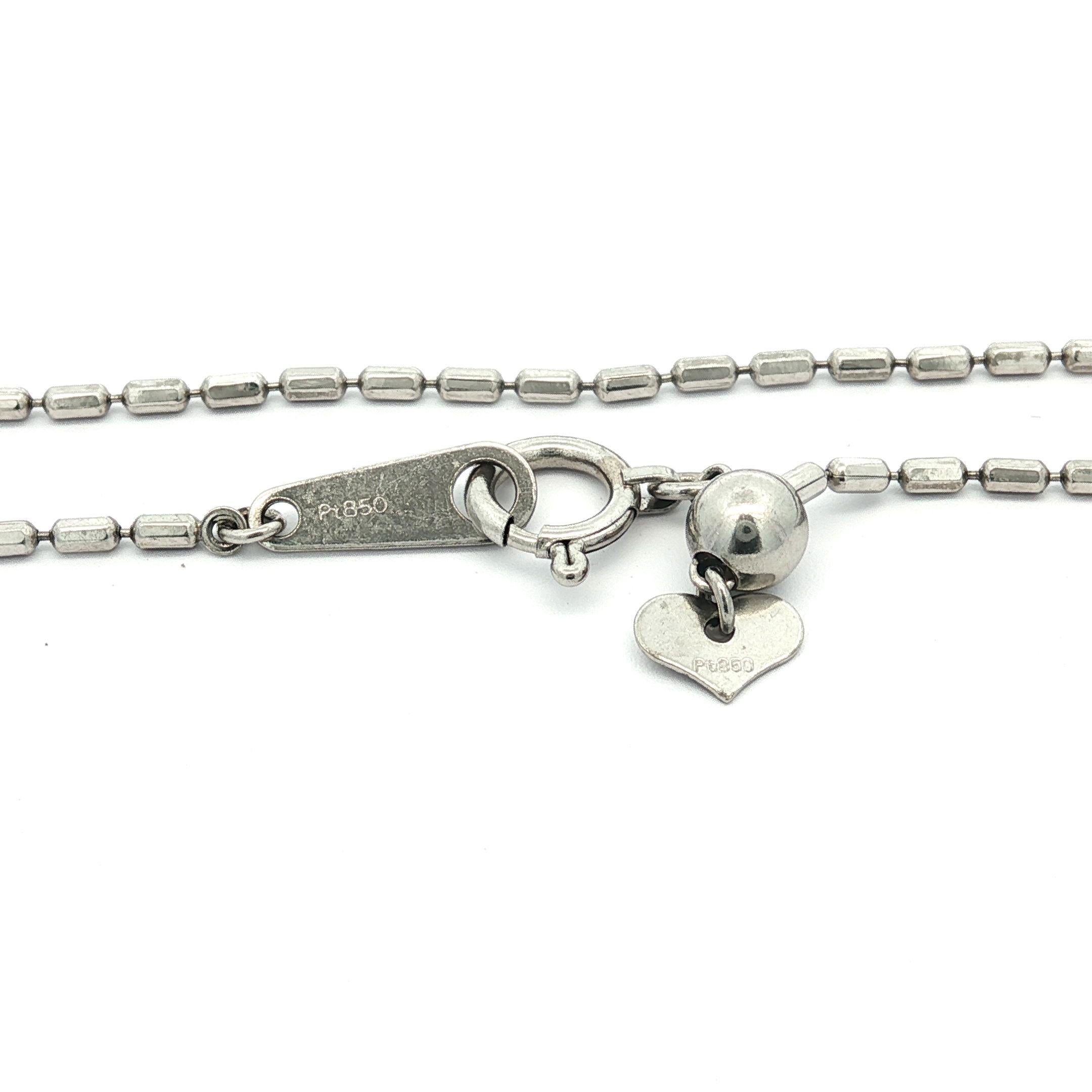 Collier à perles en platine avec aigue-marine ovale et diamant de 9,59ctw Excellent état - En vente à Montclair, NJ