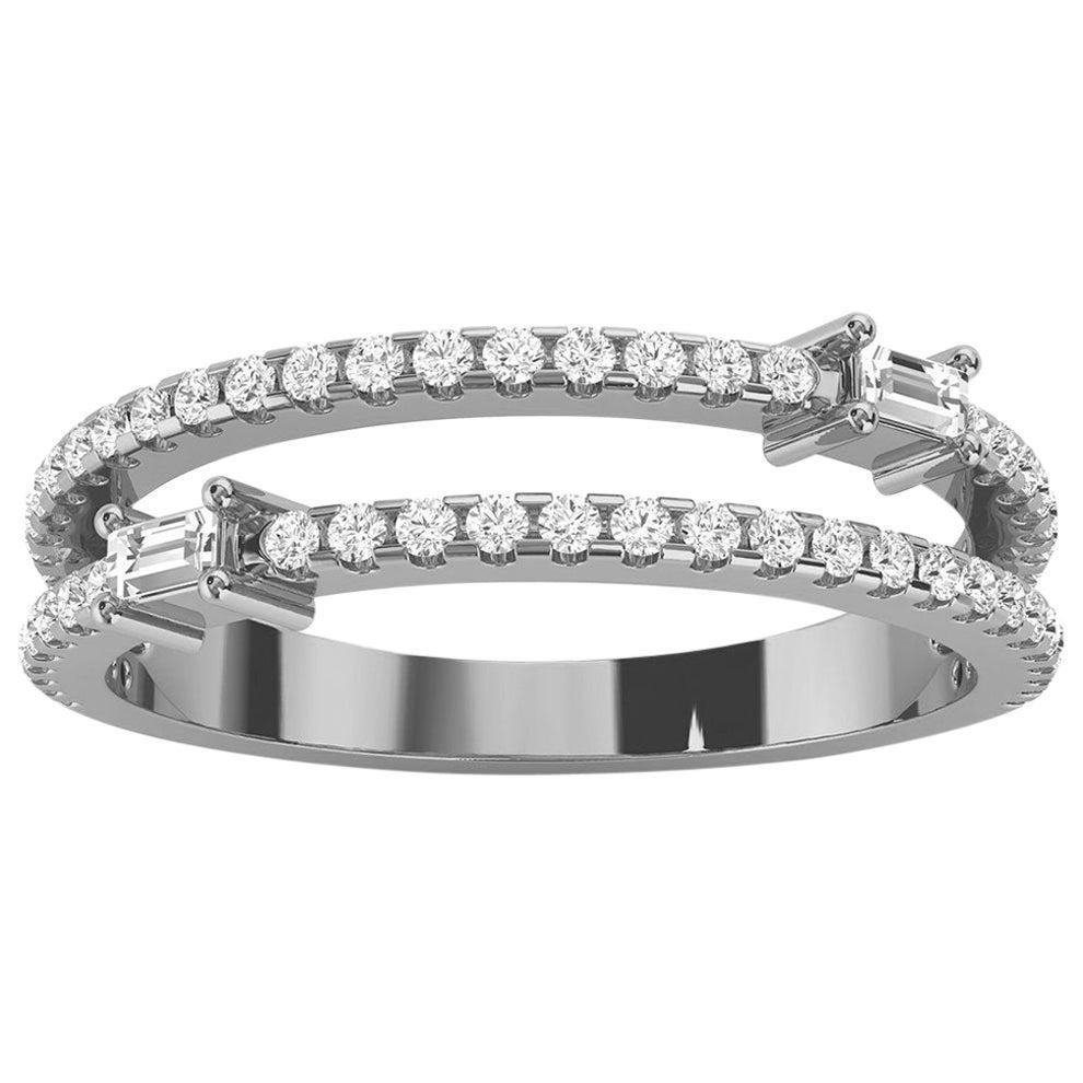 For Sale:  Platinum Abigail Diamond Ring '1/3 Ct. Tw'