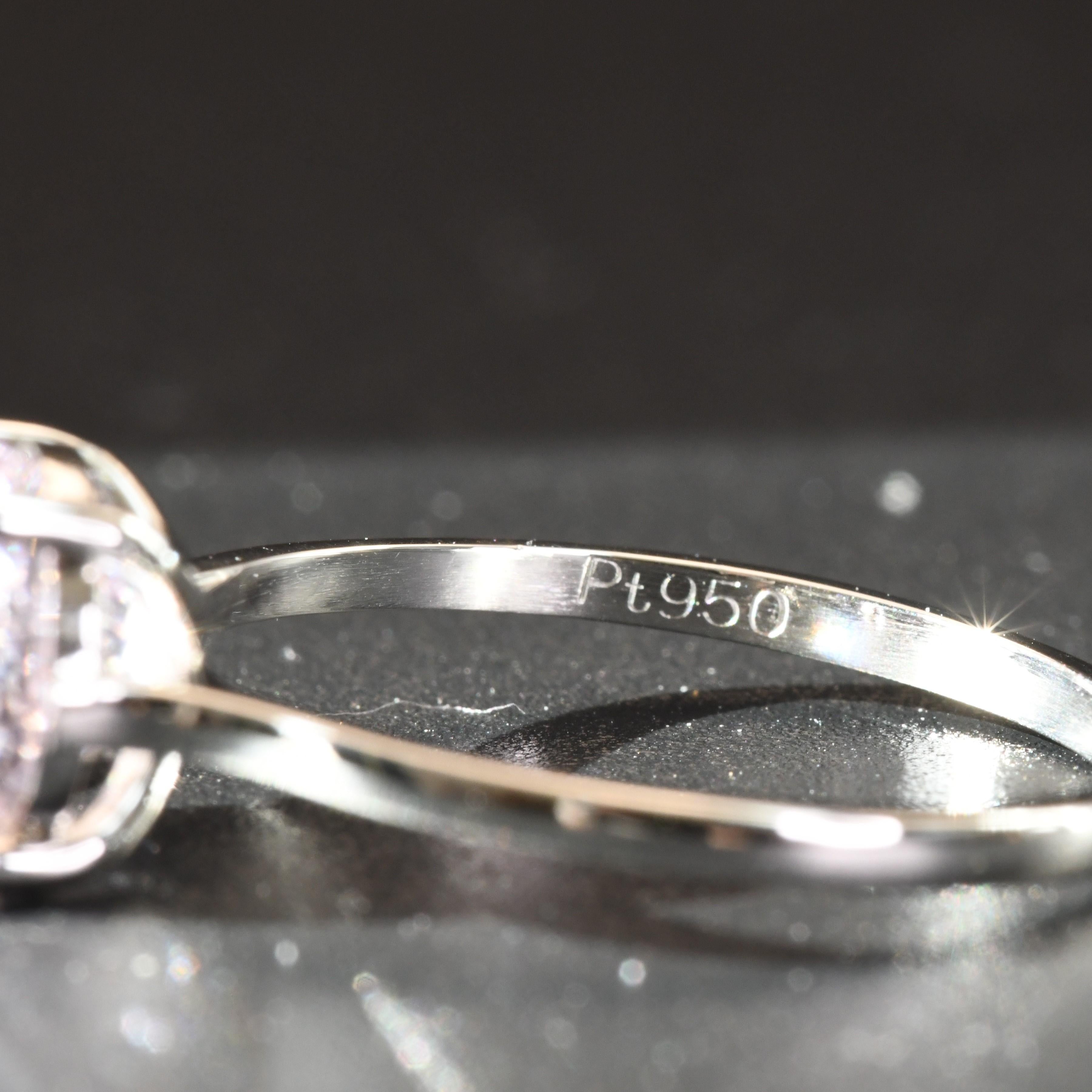Platinum Pink Kunzite Ring For Sale 3