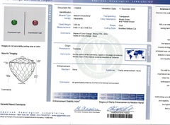 Platinum AGL & GIA Oval Color Change Alexandrite Old Mine Cut Diamond Ring