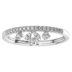 Platinum Ales Diamond Ring '1/6 Ct. Tw'