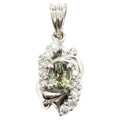 Platin Alexandrit-Anhänger mit Diamanten, GIA-zertifiziert