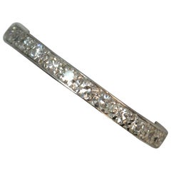 Platinum and 0.6 Carat Diamond Full Eternity Stack Ring