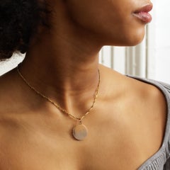 Vintage Platinum and 18 Karat Rose Gold Geometric Circular Locket