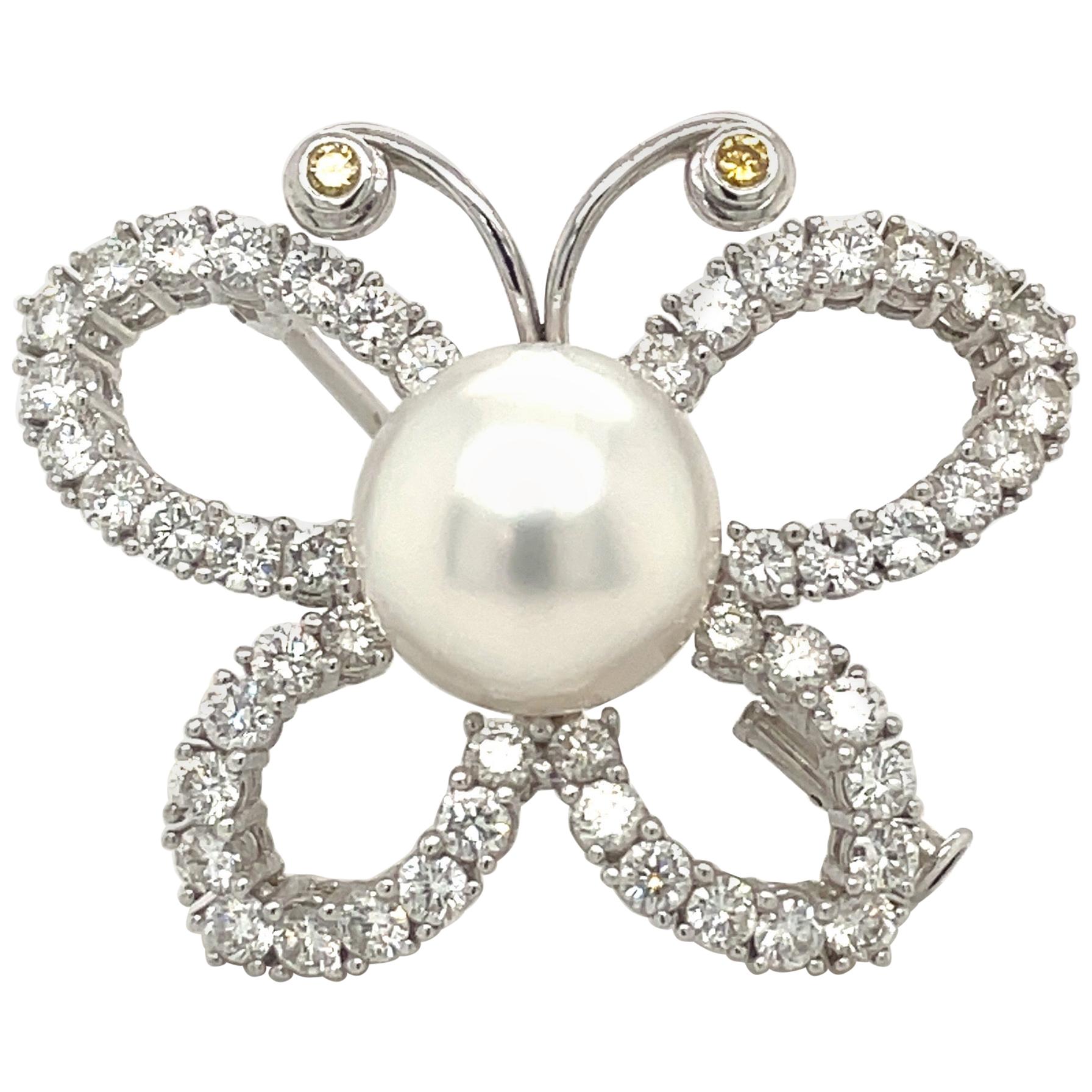Butterfly Pearl Diamante Brooch Women Accesories Chair Decor Pack of 6 
