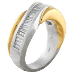 Platinum and 18K Yellow Gold 1.0ct Diamond Ring MF22-050626