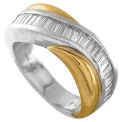 Platinum and 18K Yellow Gold 1.0ct Diamond Ring MF22-050626