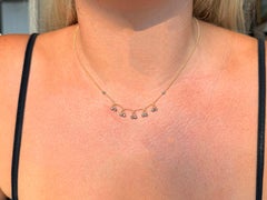 Platinum and 18K Yellow Gold Bead Necklace