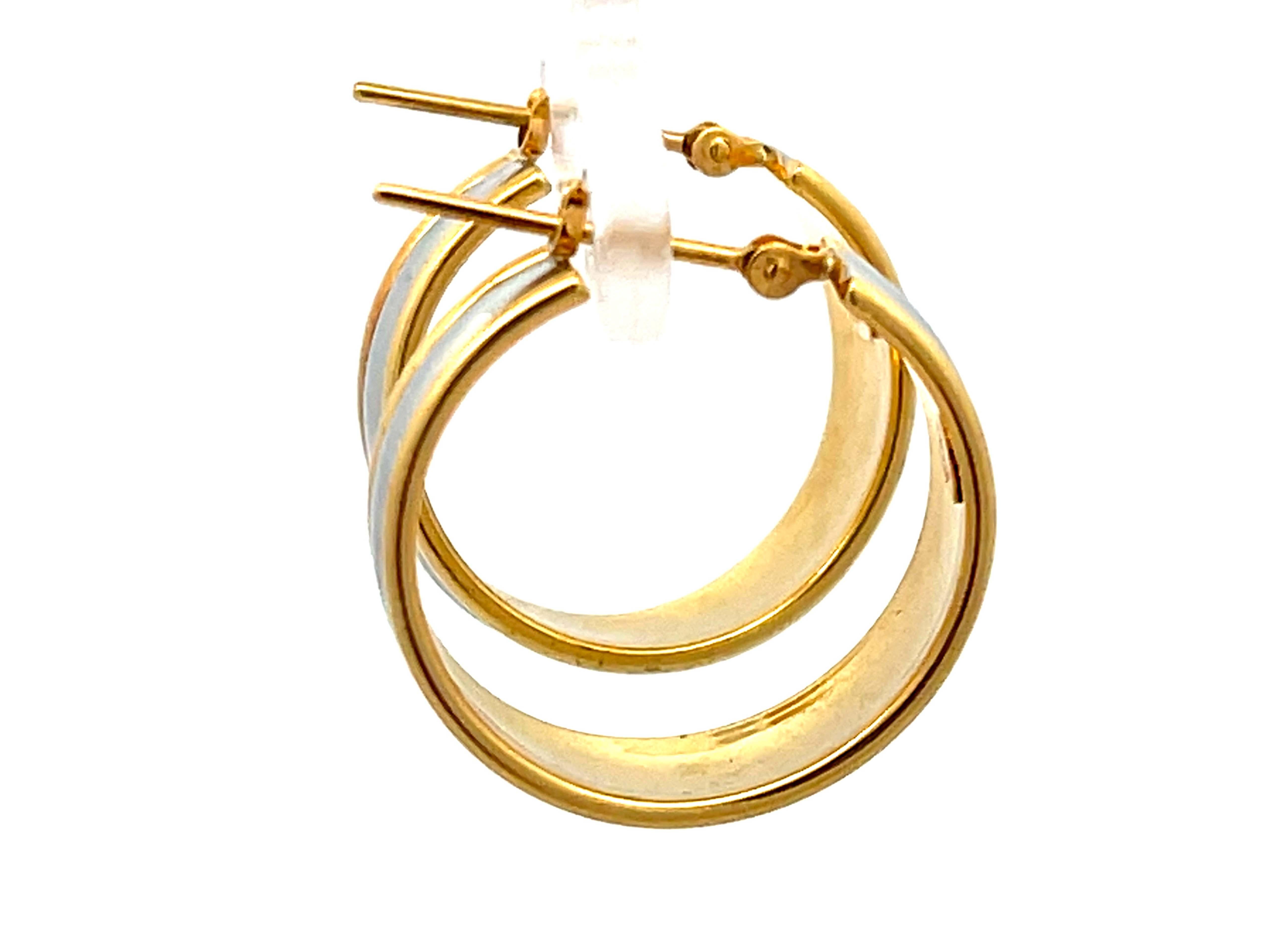 mens gold hoop earrings