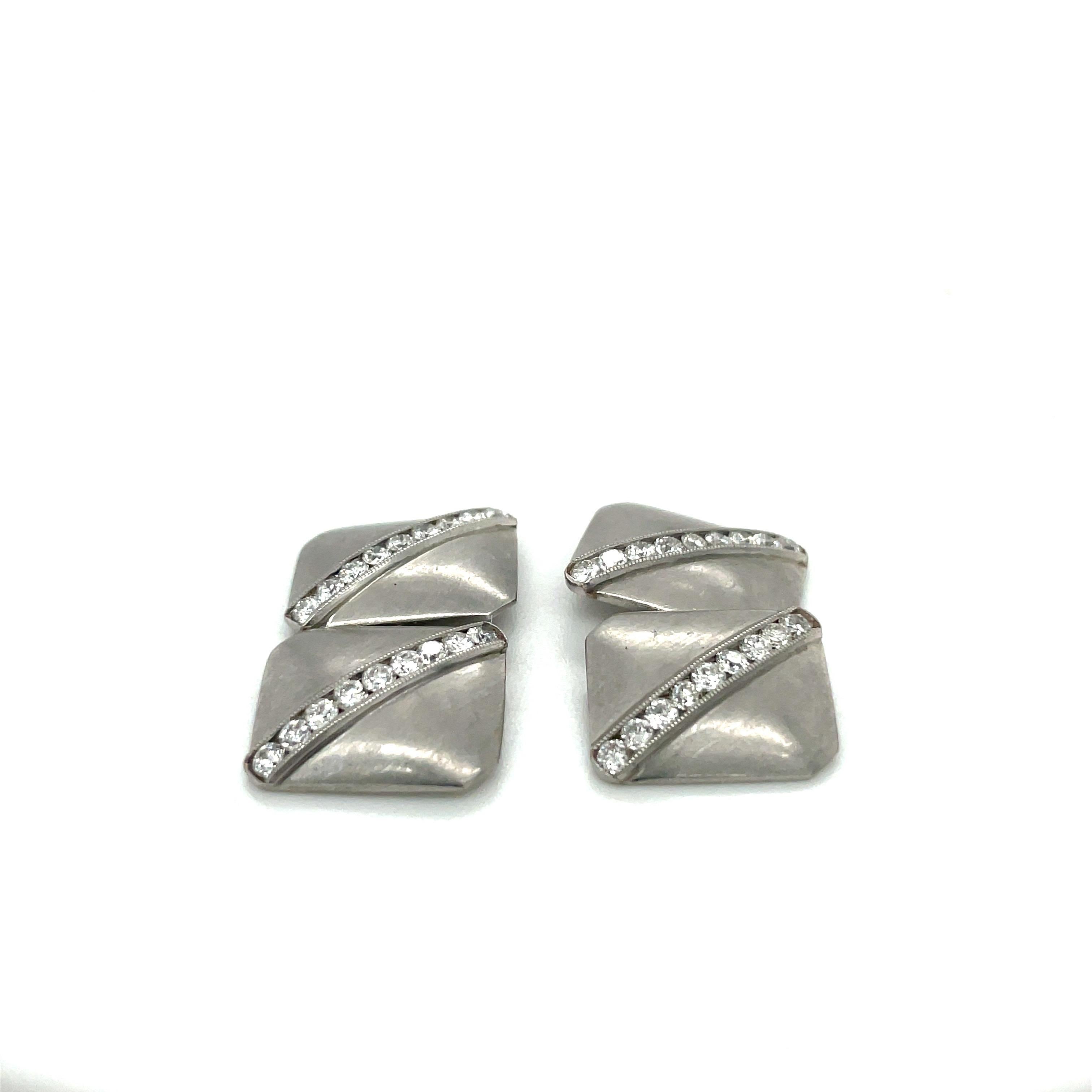 platinum cuff links