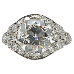 Platinum and diamond antique ladies
 ring