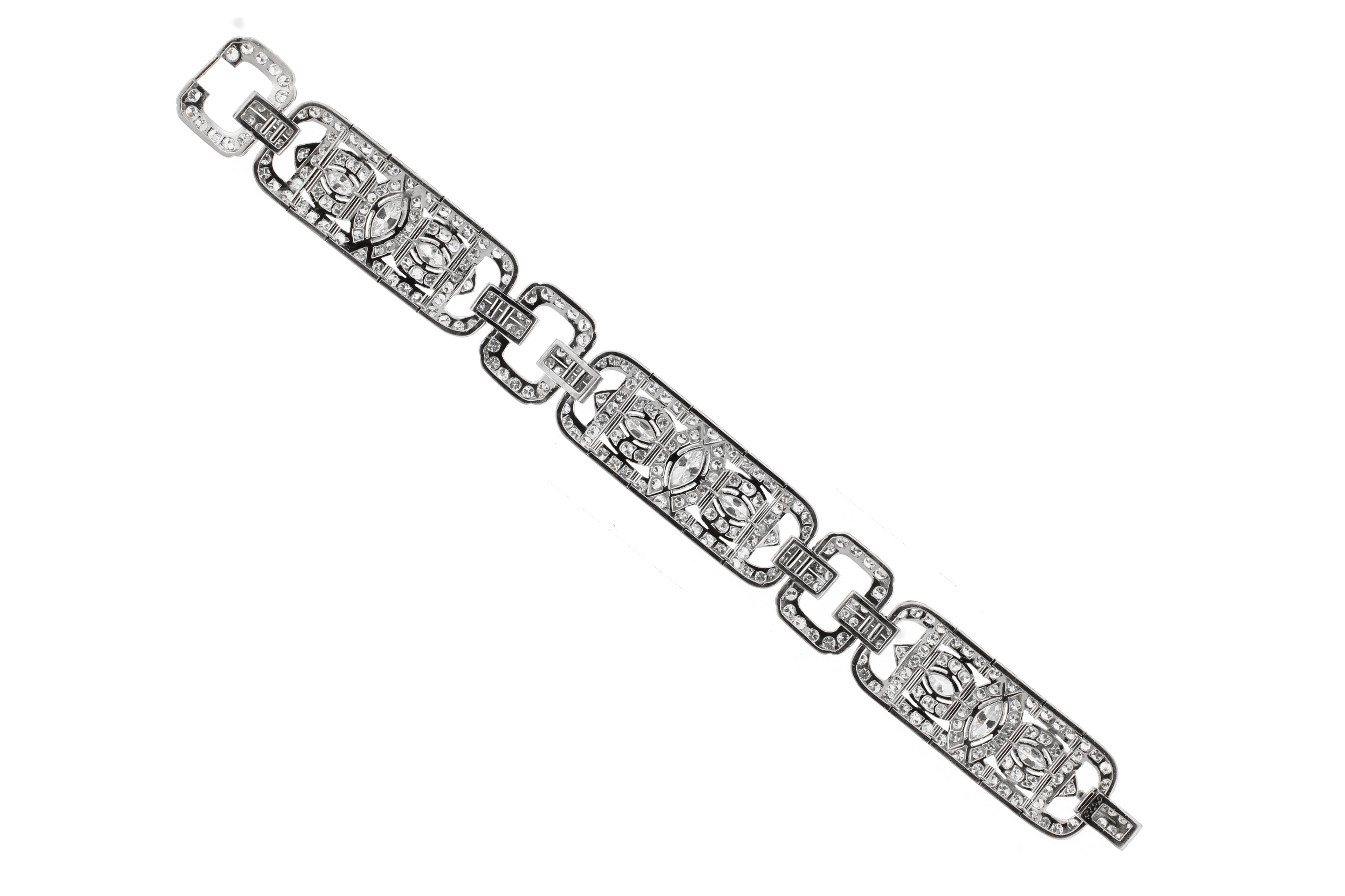 Art Deco Deco Diamond Bracelet Bracelet In Good Condition In Bethesda, MD