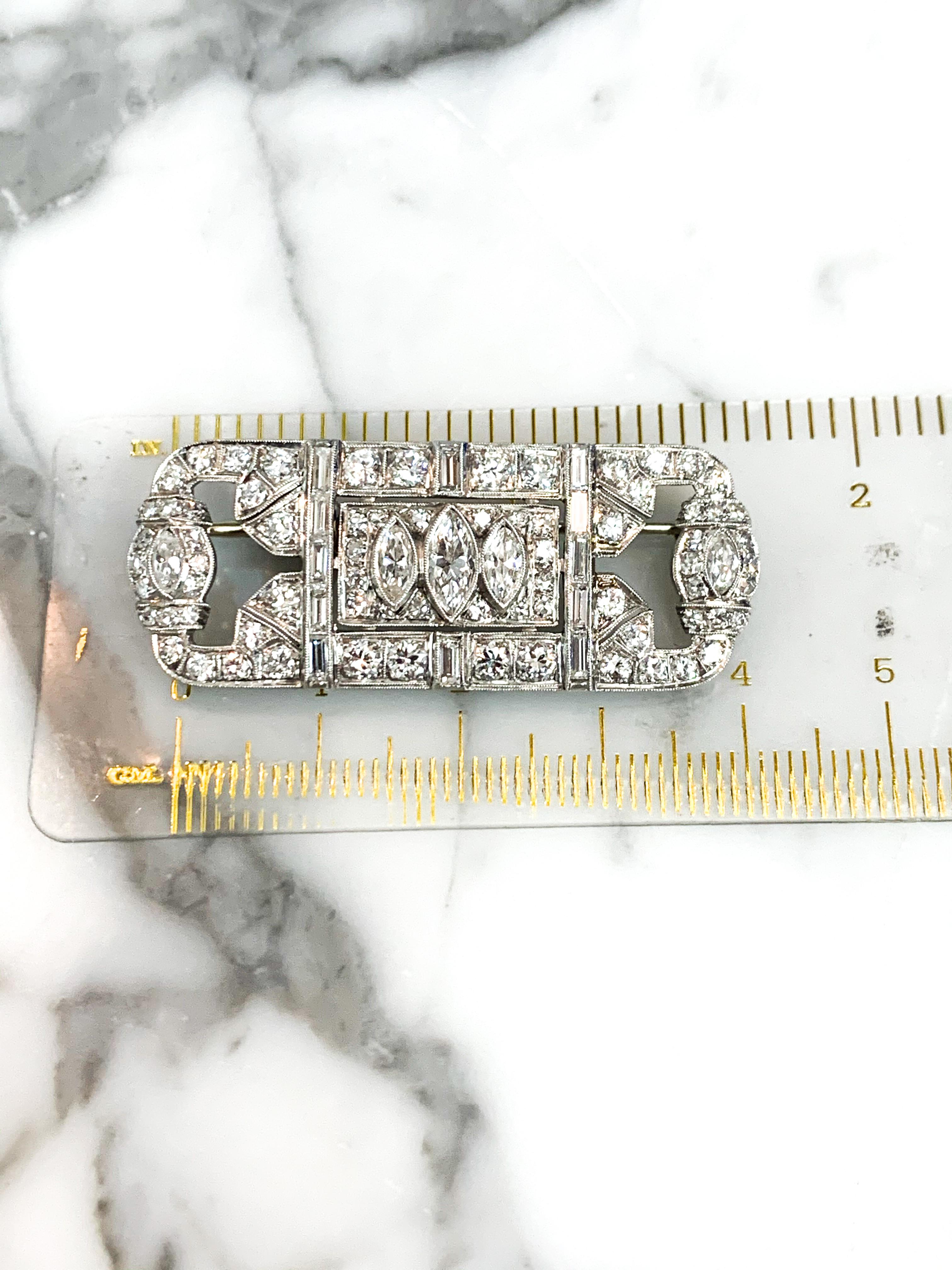 diamond pin brooch