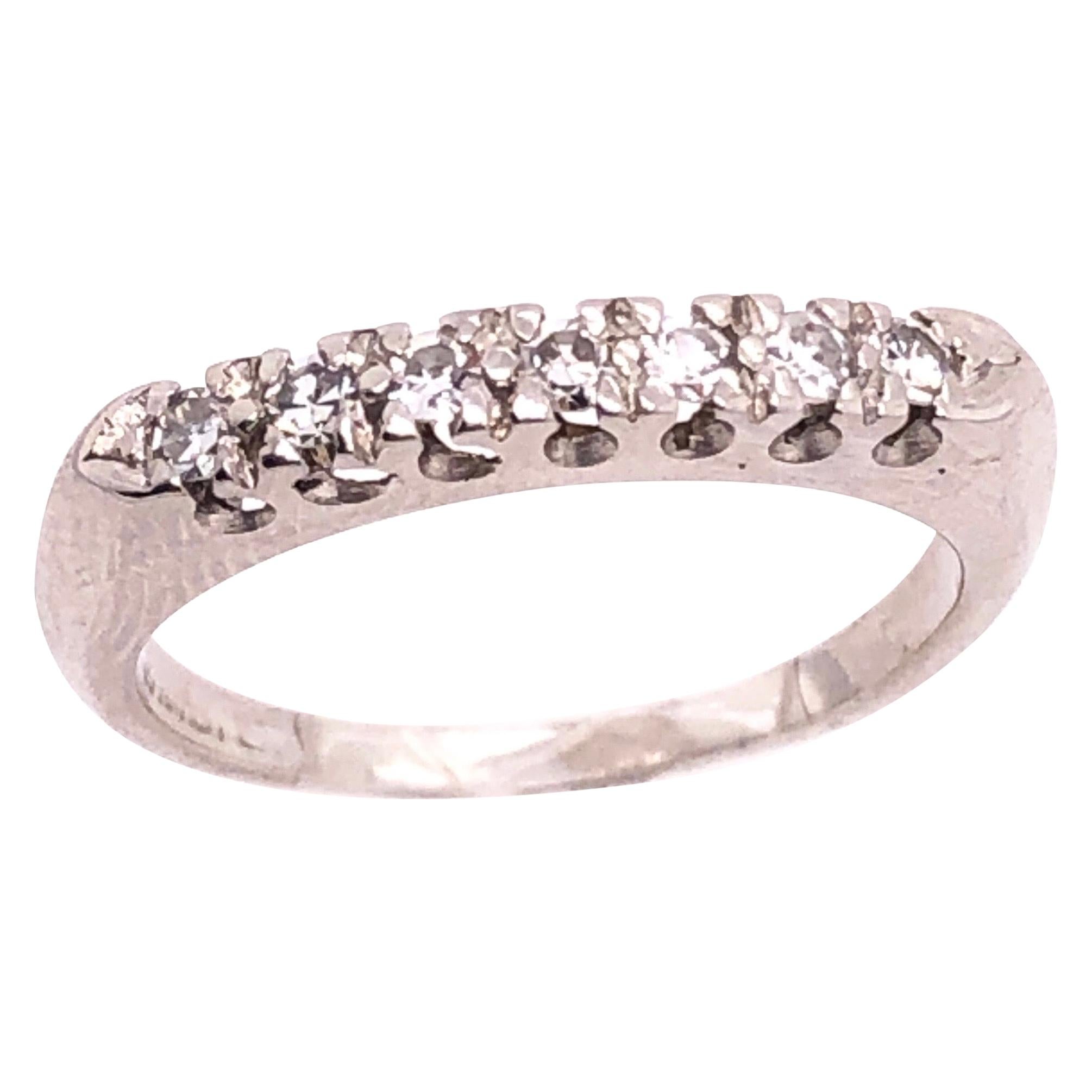 Platinum and Diamond Band or Bridal Wedding Ring