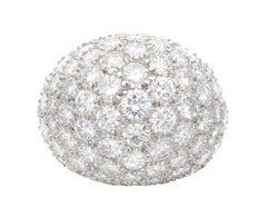 Platinum and Diamond Bombé Ring