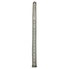 Bracciale in platino e diamanti