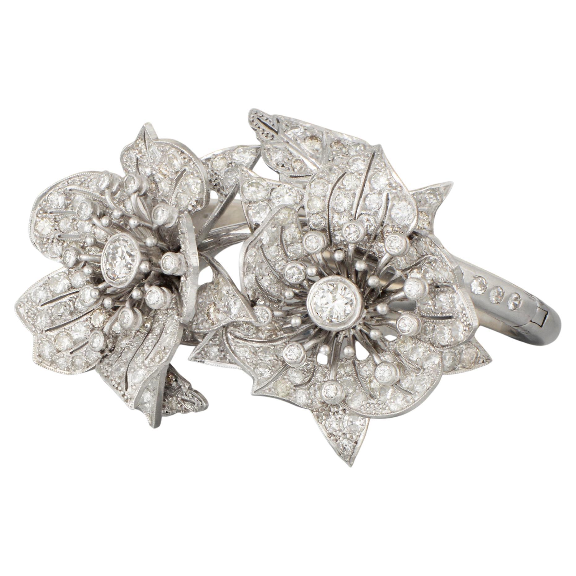 Pulsera de platino y diamantes