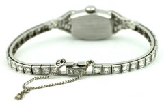 Platinum and Diamond Bracelet Watch Hamilton