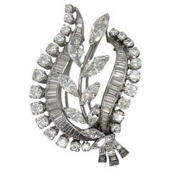 Platinum and Diamond Brooch