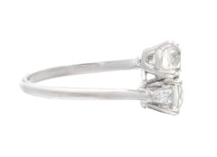 Platinum and Diamond Bypass Ring