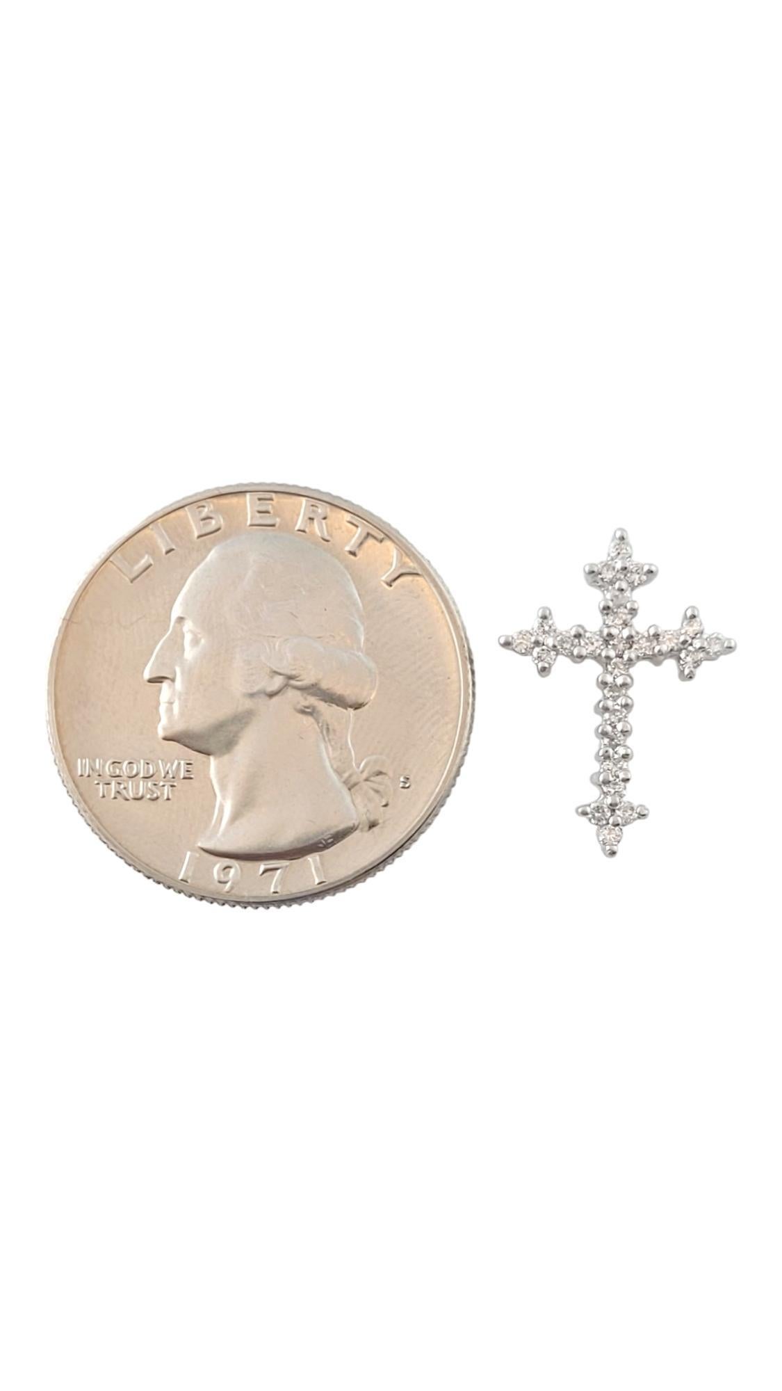 Platinum and Diamond Cross Pendant #16321 For Sale 2