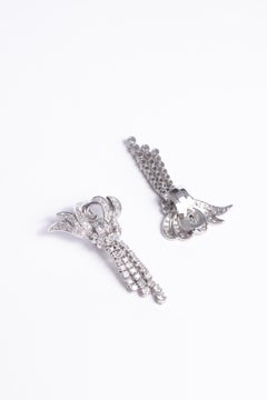 Platinum and Diamond Earrings