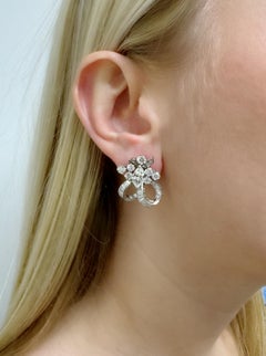 Platinum and Diamond Earrings