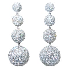 Diamond, Pearl and Antique Dangle Earrings - 7,939 For Sale at 1stdibs