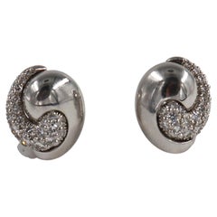 Kurt Wayne Boucles d'oreilles en platine et diamants