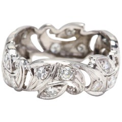 Platinum and Diamond Eternity Band, circa 1950