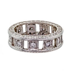 Platinum and Diamond Eternity Band