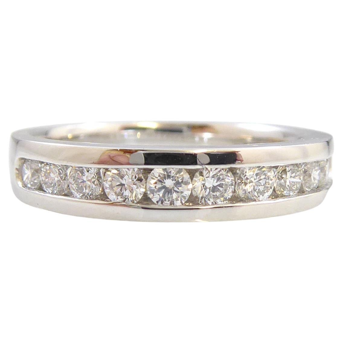 Platinum and Diamond Eternity Ring, 0.50ct Brilliant Cut Diamonds