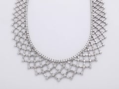 Platinum and Diamond Formal Lattice Diamond Necklace